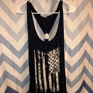 Navy Blue Patriotic Razorback